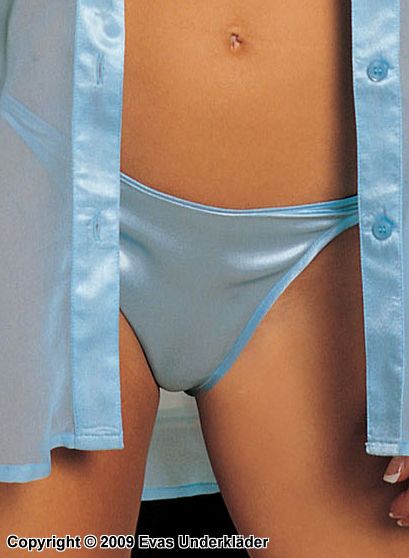 Thong panty in silk